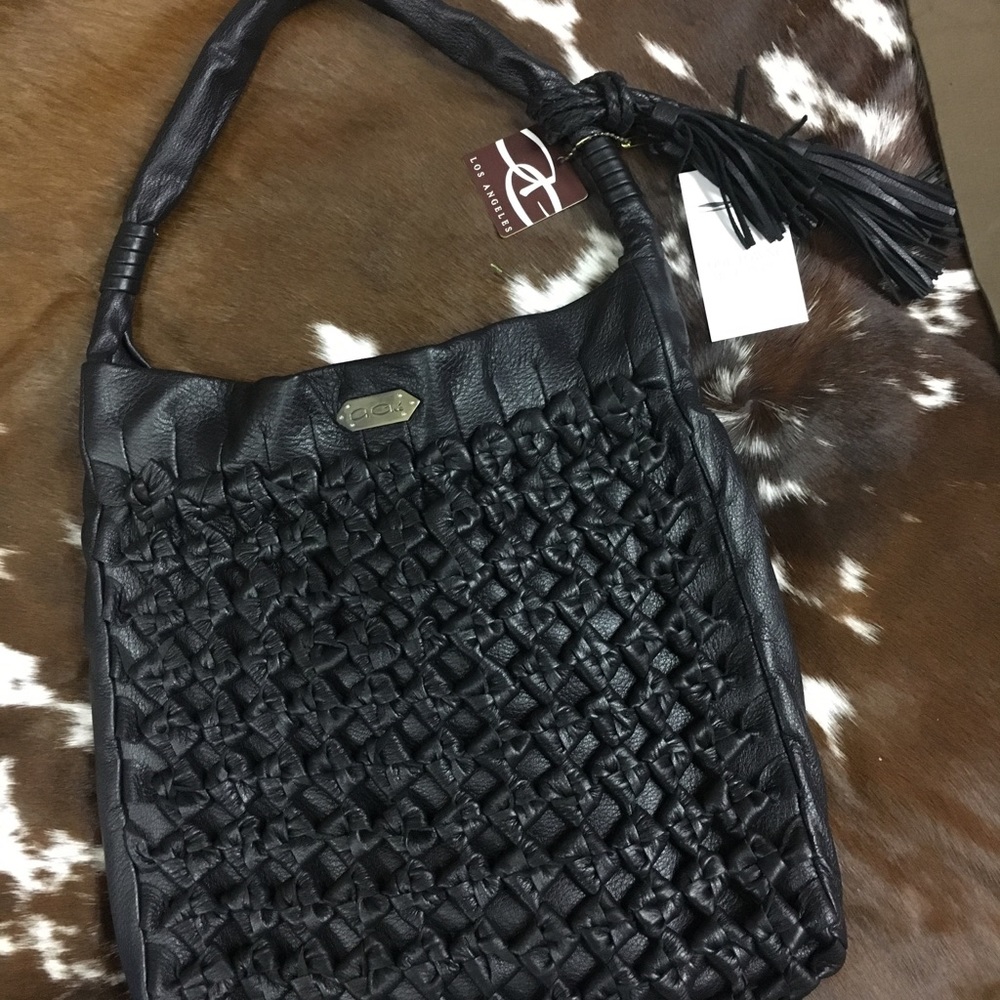 A.Che' Los Angeles leather hobo bag.